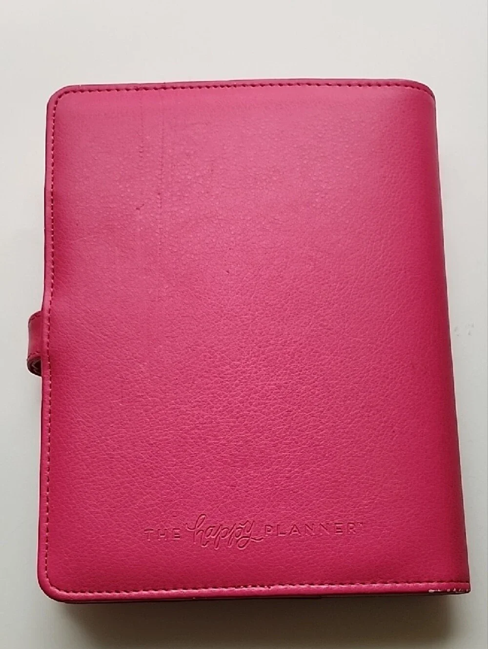 Happy Planner Pink Faux Leather 'Hustle' Organizer with Snap Closure